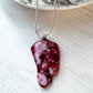 Abstract Dichroic Glass Necklaces - Pinks, Purples