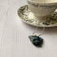 Abstract Dichroic Glass Necklaces - Greys