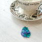 Abstract Dichroic Glass Necklaces - Greens