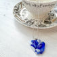 Abstract Dichroic Glass Necklaces - Blues