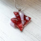 Abstract Dichroic Glass Necklaces - Pinks, Purples