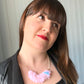 Abstract Dichroic Glass Necklaces - Pinks, Purples