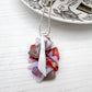 Pink Nude Abstract Glass Necklace
