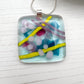 Blue Abstract Glass Necklace