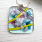 Blue Abstract Glass Necklace