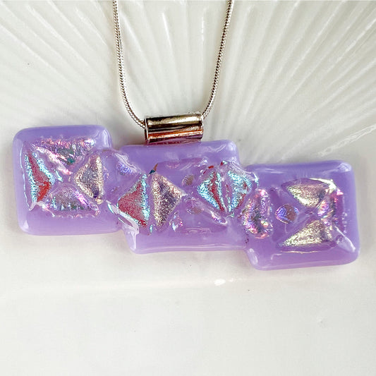 Twinkle Lilac Glass Necklace