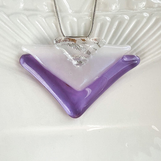 Twinkle Triangles Glass Necklace