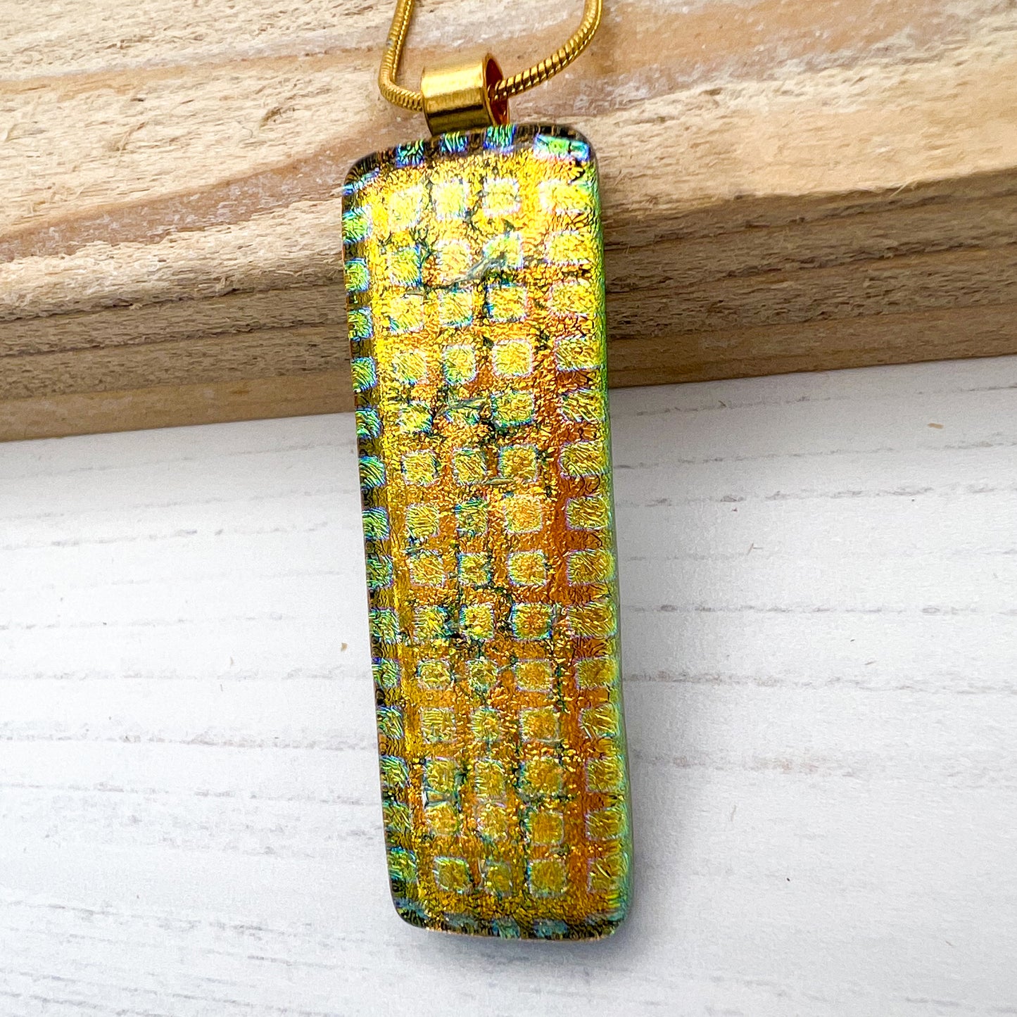 Squares Gold Necklace
