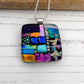 Bright Multicoloured Squares Necklace