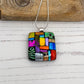 Vibrant Multi Squares Necklace