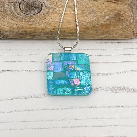 Turquoise Squares Necklace
