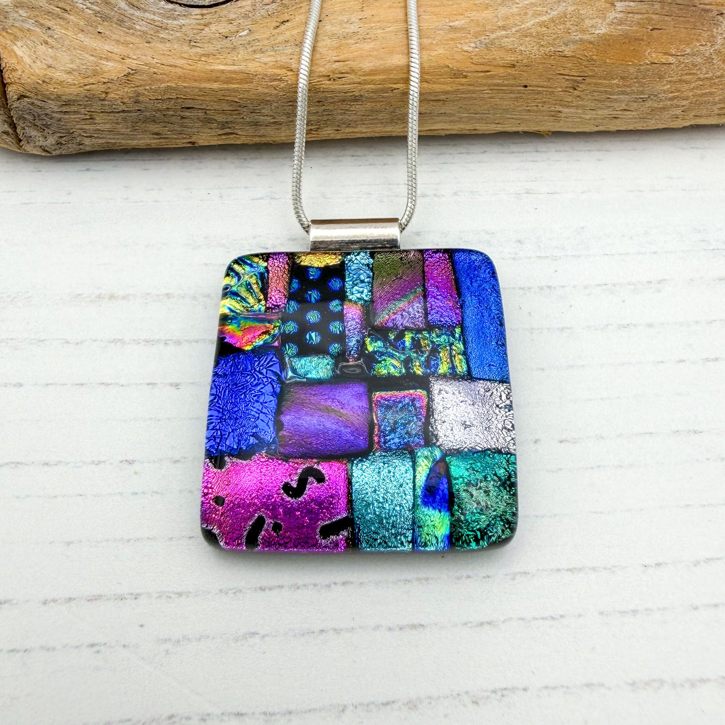 Confetti Squares Necklace | Handmade in Wales