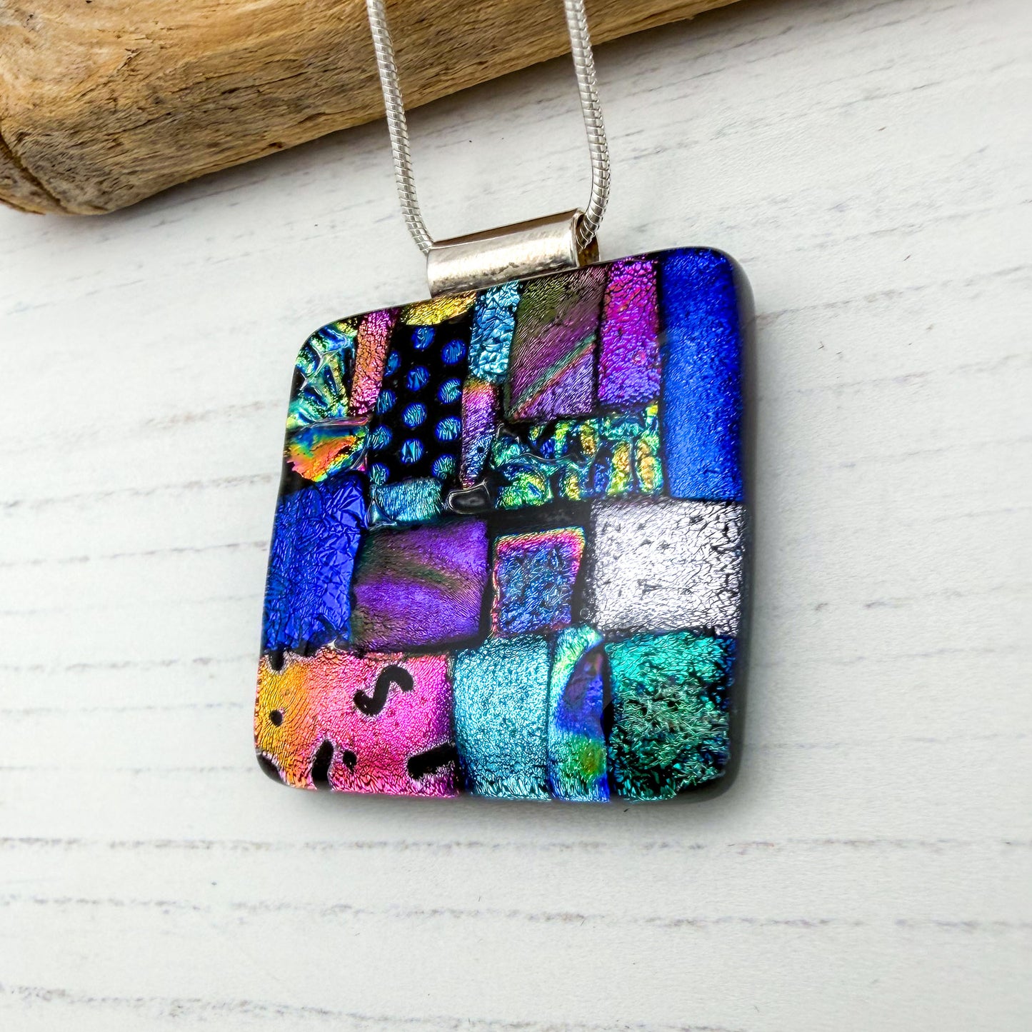 Confetti Squares Necklace | Handmade in Wales