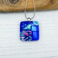 Cobalt Blue Squares Necklace | Handmade in Wales