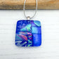 Cobalt Blue Squares Necklace | Handmade in Wales