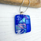 Cobalt Blue Squares Necklace | Handmade in Wales