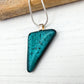 Teal Triangle Dichroic Necklace